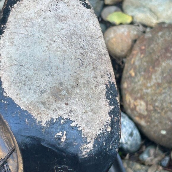 Via Spiga Boots Black Leather Ankle Booties Block Heels Size 6.5 M - Picture 7 of 13